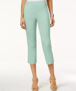 JM Collection Embellished Pull-On Capri Pants, Created For Macy's -CeCe cloth-shop 11188765 fpx