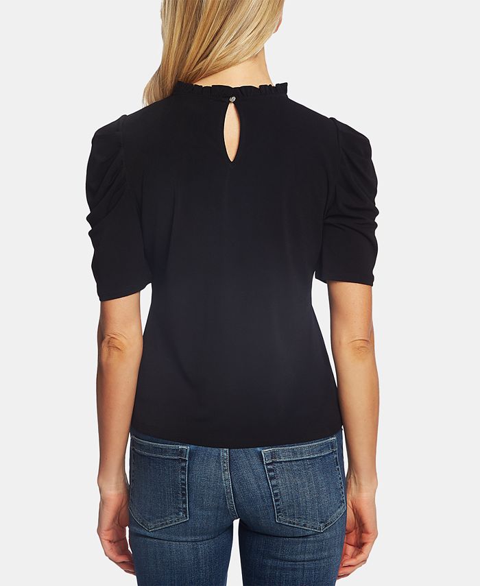 Women's Puff-Sleeve Ruffled-Neck Top CeCe Women's Puff-Sleeve Ruffled-Neck Top -CeCe cloth-shop