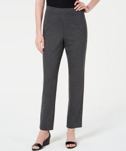 Karen Scott Port Pull-On Straight-Leg Pants, Created For Macy's