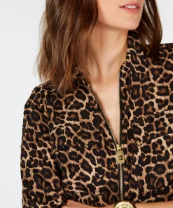 Michael Kors Leopard-Print Top, Regular And Petite Sizes -CeCe cloth-shop 13826019 fpx