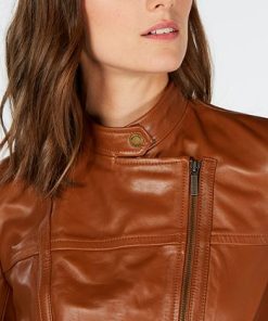 Michael Kors Leather Moto Jacket, Regular & Petite Sizes -CeCe cloth-shop 13847387 fpx