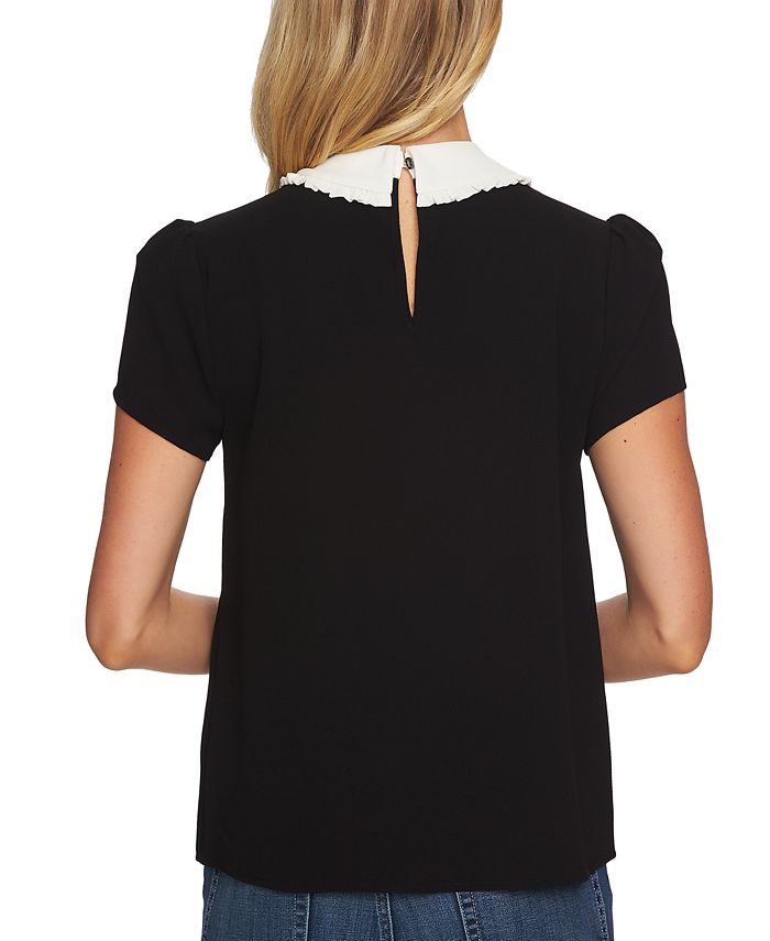Tie-Neck Peter Pan-Collar Top CeCe Tie-Neck Peter Pan-Collar Top -CeCe cloth-shop