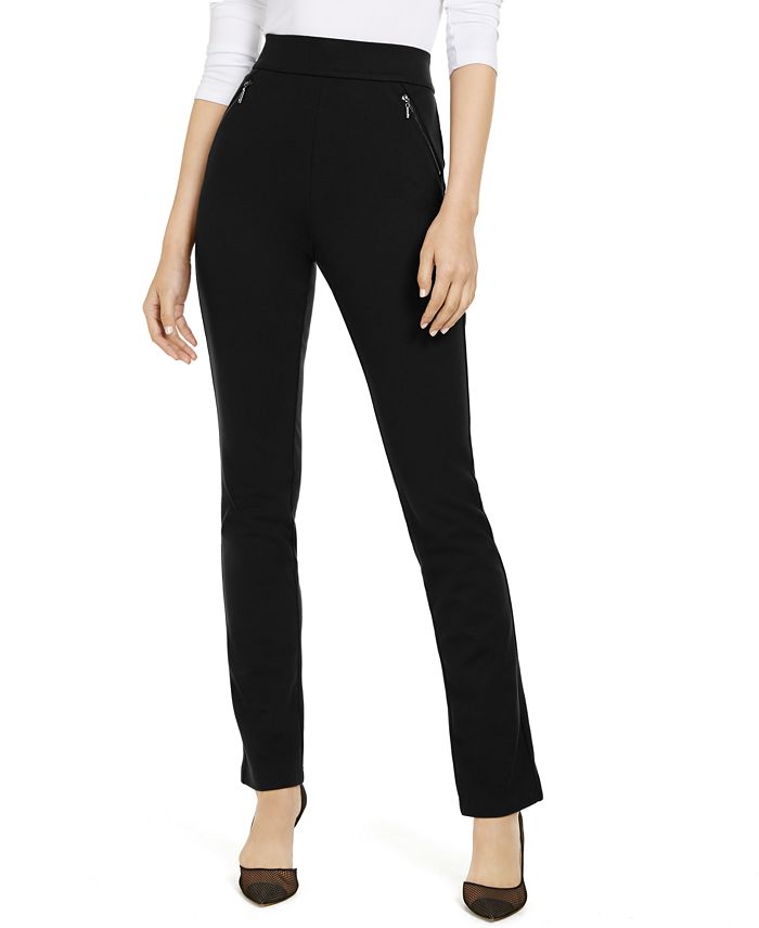 INC International Concepts Women's Zip-Pocket Pants, Created For Macy's 1 INC International Concepts Women's Zip-Pocket Pants, Created For Macy's