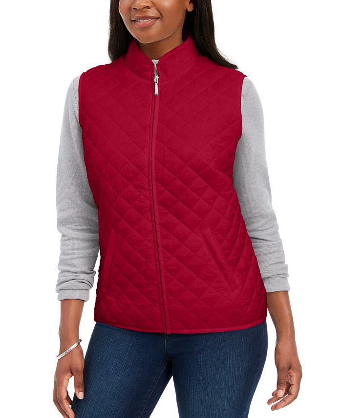Karen Scott Lid Puffer Vest 1 Karen Scott Lid Puffer Vest