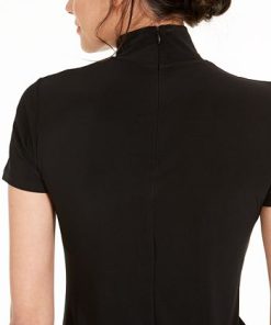 Anne Klein Short-Sleeve Mock-Neck Top -CeCe cloth-shop 14738906 fpx