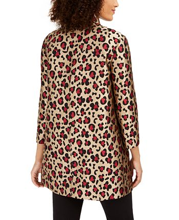 Anne Klein Mal-Print Trapeze Topper Jacket 2 Anne Klein Mal-Print Trapeze Topper Jacket - Image 2