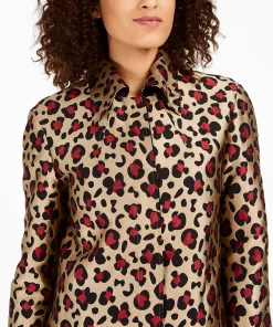 Anne Klein Mal-Print Trapeze Topper Jacket 7 Anne Klein Mal-Print Trapeze Topper Jacket -CeCe cloth-shop 15652168 fpx