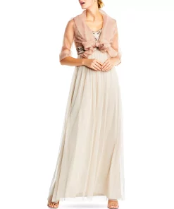 Adrianna Papell Organza Wrap Jacket 5 Adrianna Papell Organza Wrap Jacket -CeCe cloth-shop 16476766 fpx