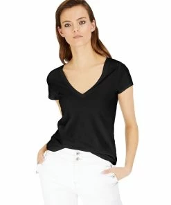 INC International Concepts Women's V-Neck T-Shirt, Created For Macy's