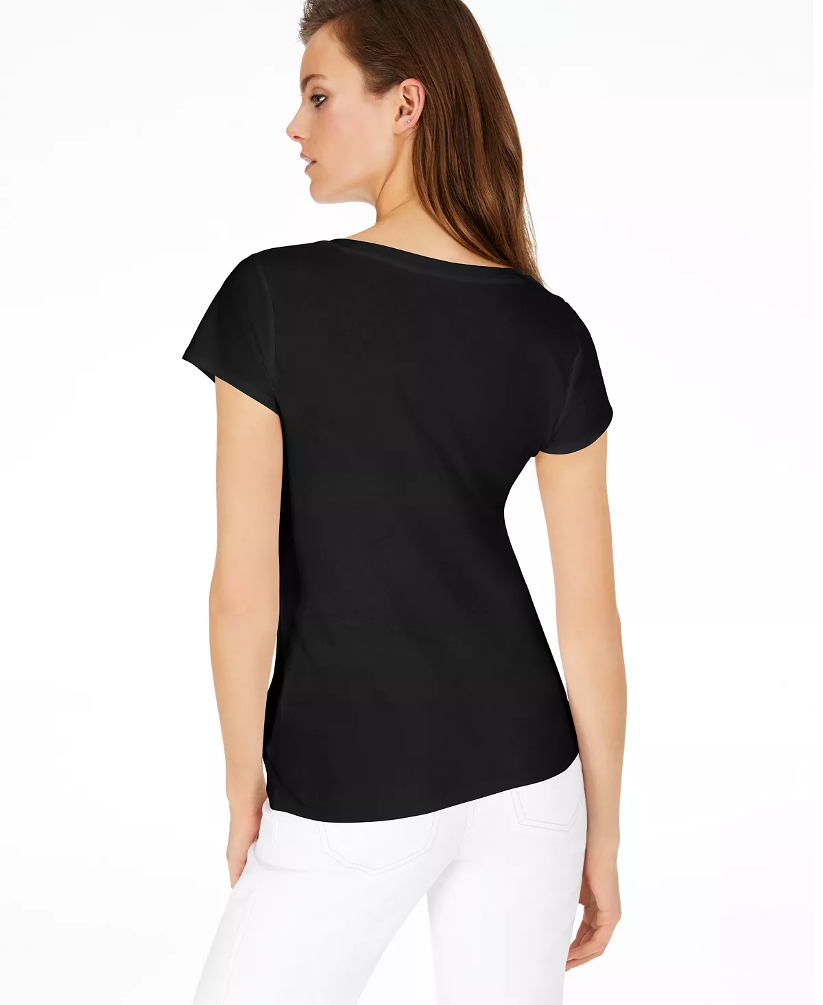 INC International Concepts Women's V-Neck T-Shirt, Created For Macy's - Image 2