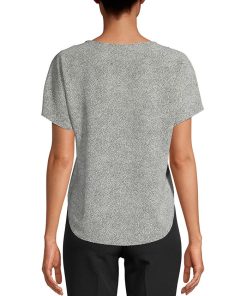 Anne Klein Mini-Dot Blouse -CeCe cloth-shop 16530056 fpx