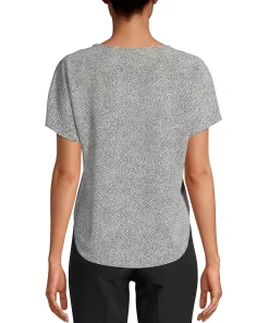 Anne Klein Mini-Dot Blouse -CeCe cloth-shop 16530056 fpx