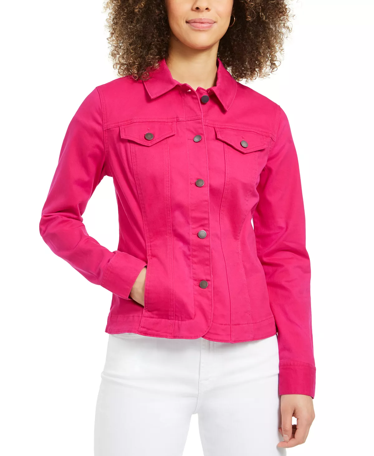 Women's Denim Jacket, Created For Macy's Charter Club Women's Denim Jacket, Created For Macy's -CeCe cloth-shop