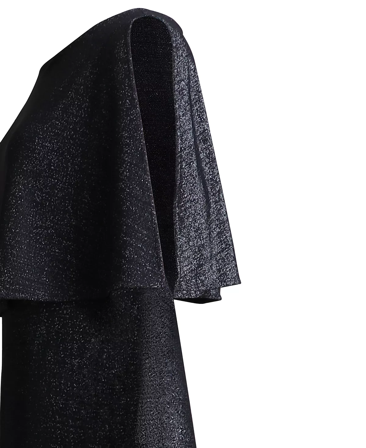 Metallic Cape Jumpsuit Connected Metallic Cape Jumpsuit -CeCe cloth-shop