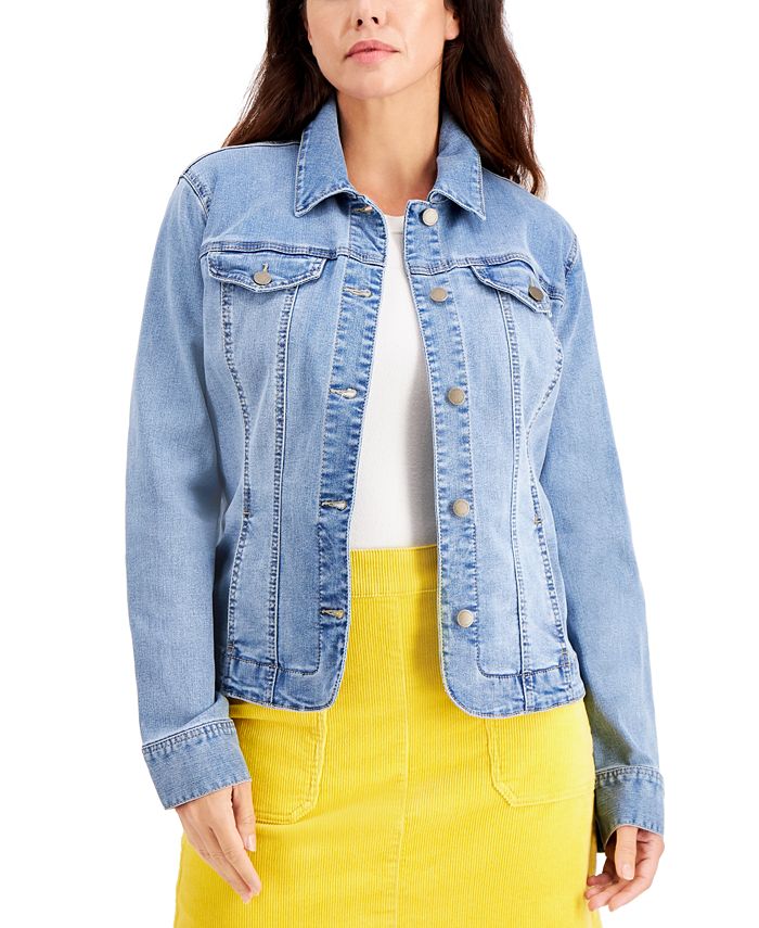 Women's Denim Jacket, Created For Macy's Charter Club Women's Denim Jacket, Created For Macy's -CeCe cloth-shop