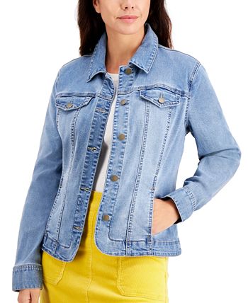 Women's Denim Jacket, Created For Macy's Charter Club Women's Denim Jacket, Created For Macy's -CeCe cloth-shop