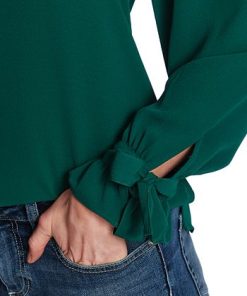 CeCe Tie-Cuff Top -CeCe cloth-shop 17783265 fpx