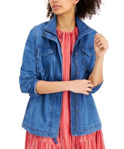 Style & Co Hambray Twill Jacket, Created For Macy's