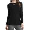 Vince Camuto Women's Sparkle Jersey Cutout Top
