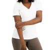 Karen Scott Cotton V-Neck Top, Created For Macy's