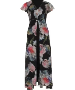 Adrianna Papell Floral Print Jumpsuit -CeCe cloth-shop 18578197 fpx