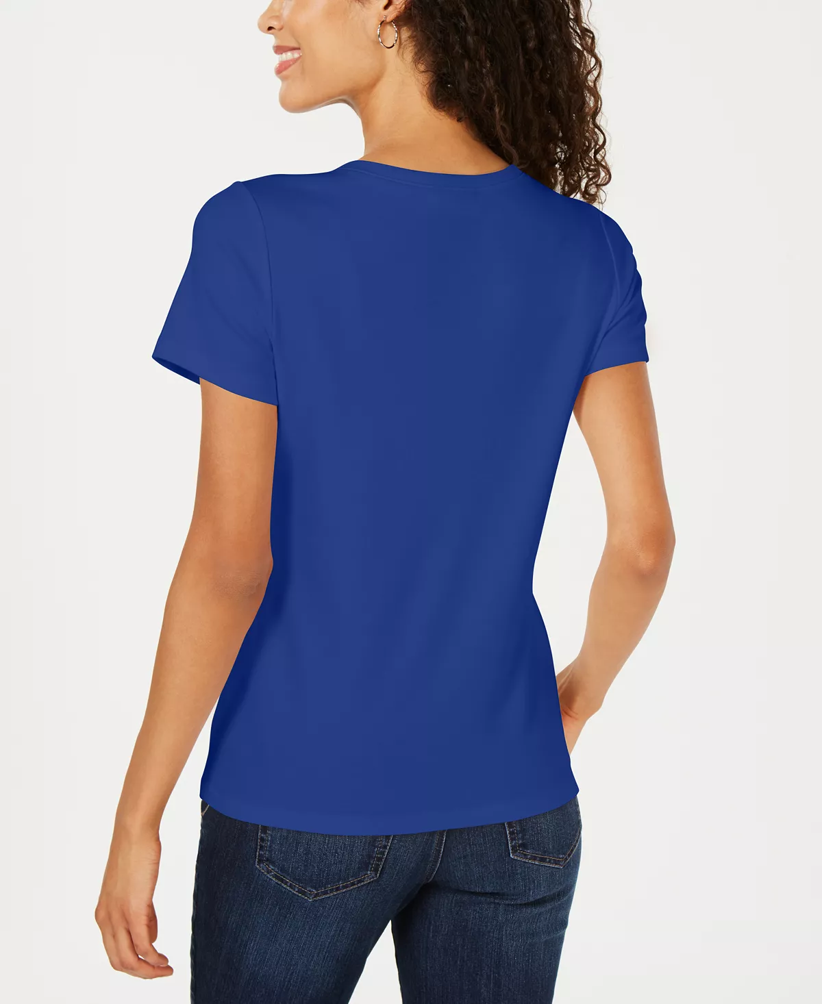 Karen Scott Hort Sleeve Henley Top, Created For Macy's - Image 7