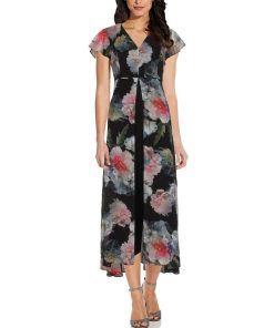 Adrianna Papell Floral Print Jumpsuit