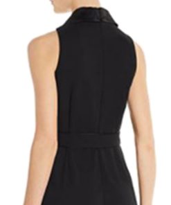 Adrianna Papell Collared Tuxedo Jumpsuit 3 Adrianna Papell Collared Tuxedo Jumpsuit -CeCe cloth-shop 19087612 fpx