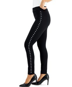 Bar III Side-Studded Leggings, Created For Macy's -CeCe cloth-shop 19228540 fpx