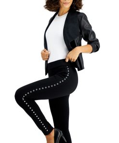 Bar III Side-Studded Leggings, Created For Macy's -CeCe cloth-shop 19228541 fpx