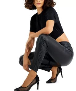 Bar III Pull-On Coated Legging, Created For Macy's 4 Bar III Pull-On Coated Legging, Created For Macy's -CeCe cloth-shop 19266702 fpx