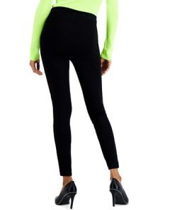 Bar III Faux-Leather-Patch Leggings, Created For Macy's -CeCe cloth-shop 19284117 fpx