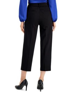 Alternative view of Bar III Women's Tie Front Capris Pants, Created For Macy's