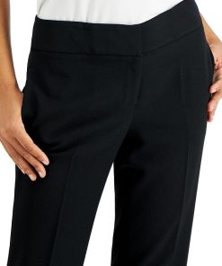 Kasper Women's Slim Straight-Leg Modern Trousers 4 Kasper Women's Slim Straight-Leg Modern Trousers -CeCe cloth-shop 19530909 fpx