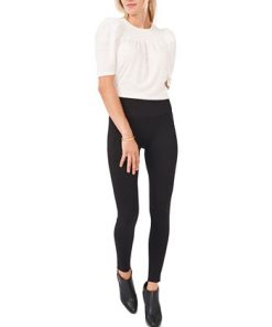 Vince Camuto Wide-Waistband Ponté-Knit Leggings -CeCe cloth-shop 19547581 fpx