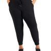 ID Ideology Plus Size Drawstring Knit Joggers, Created For Macy's