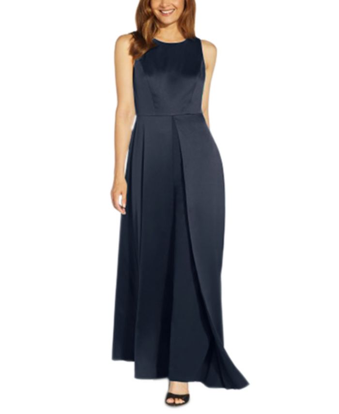 Crepe Overlay Jumpsuit Adrianna Papell Crepe Overlay Jumpsuit -CeCe cloth-shop