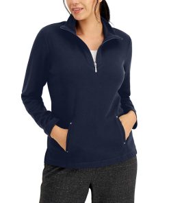 Karen Scott Half-Zip Top, Created For Macy's
