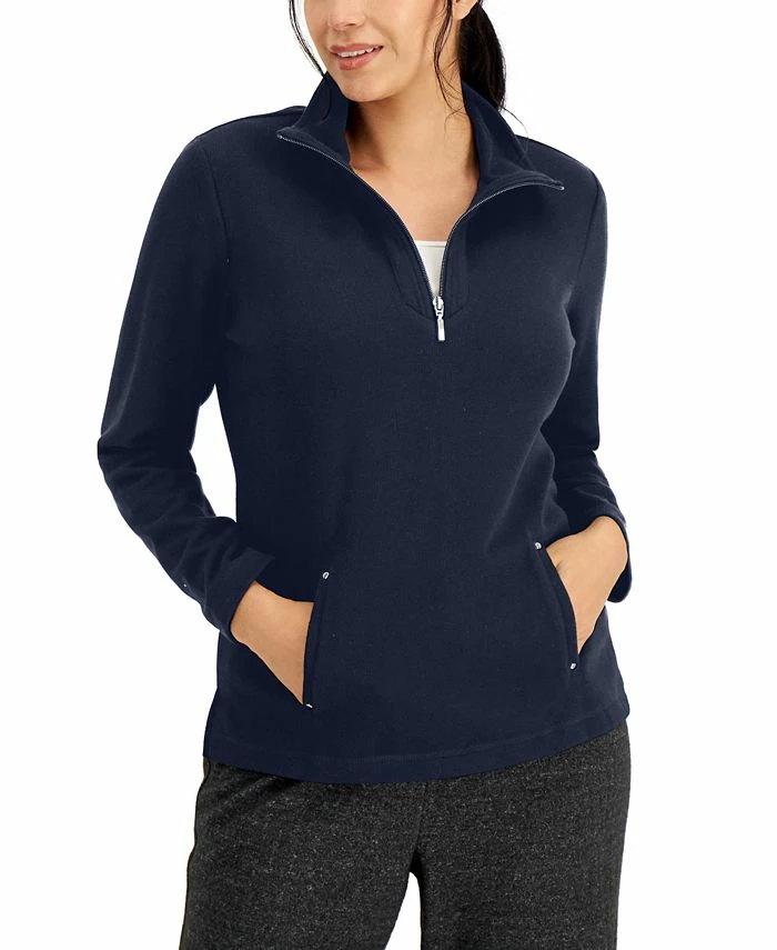 Karen Scott Half-Zip Top, Created For Macy's