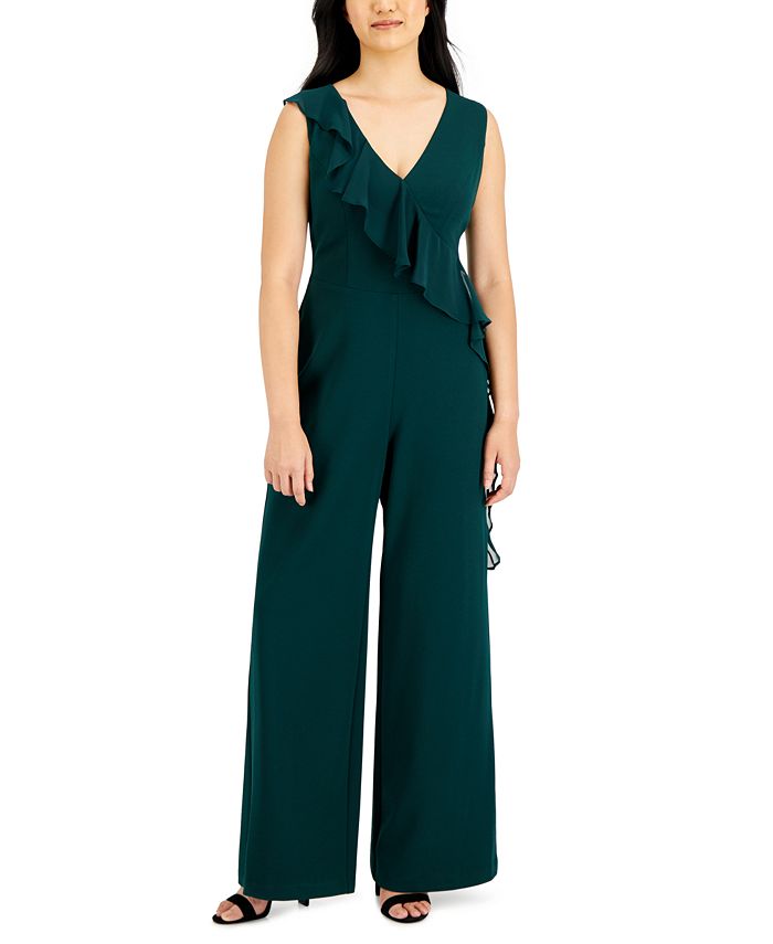 Ruffled Jumpsuit Connected Ruffled Jumpsuit -CeCe cloth-shop