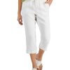 Charter Club Women's Linen Cropped Pants, Created For Macy's