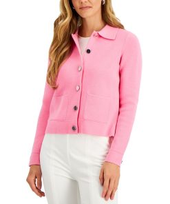 Charter Club Women's Cropped Sweater Blazer, Created For Macy's
