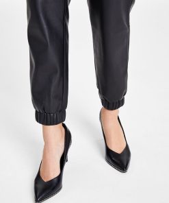 Bar III Faux-Leather Jogger Pants, Created For Macy's -CeCe cloth-shop 19874146 fpx