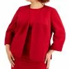 Kasper Plus Size Open Front Blazer