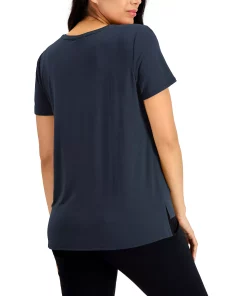 Alfani Women's V-Neck T-Shirt, Created For Macy's -CeCe cloth-shop 20050111 fpx