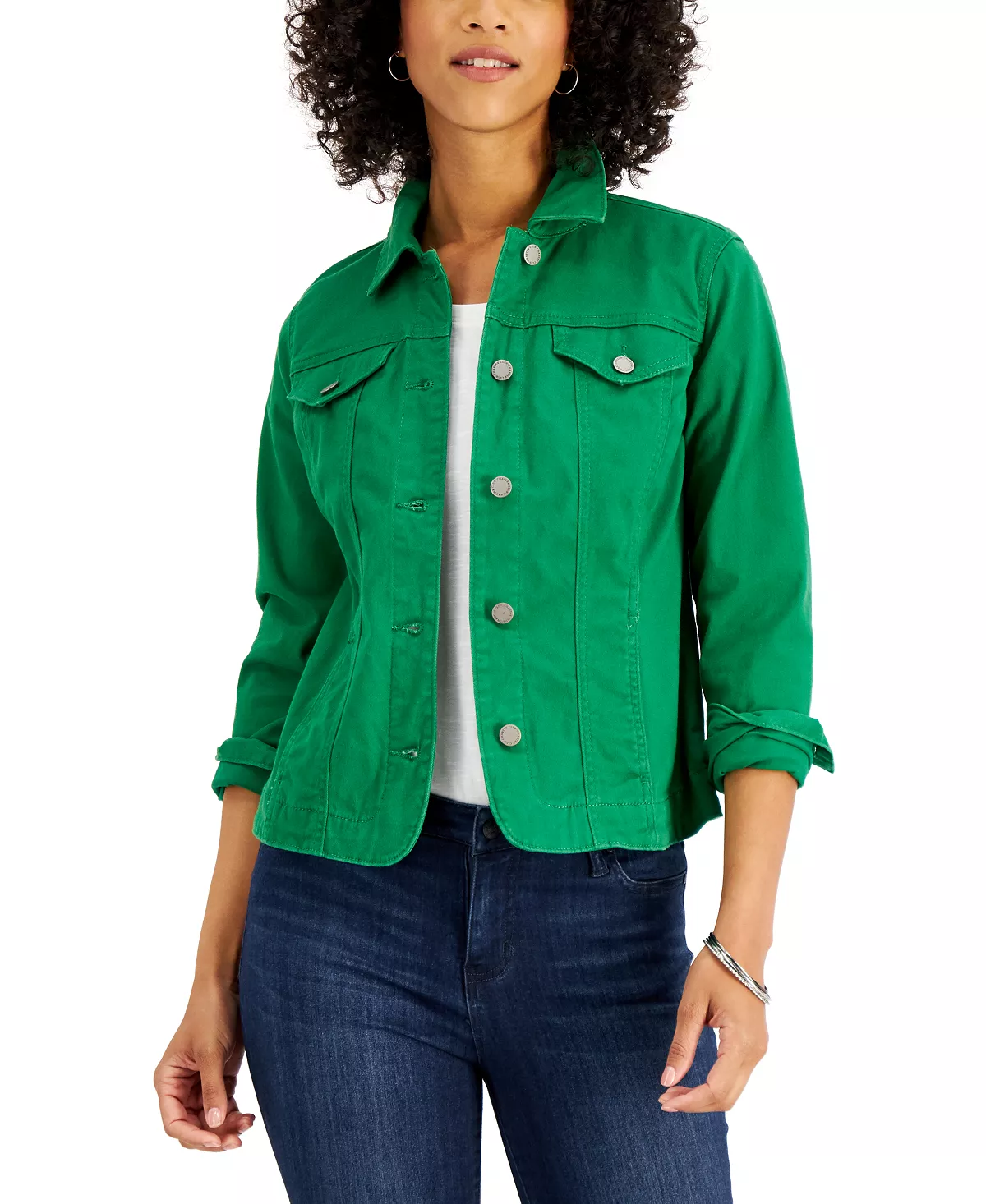 Women's Denim Jacket, Created For Macy's Charter Club Women's Denim Jacket, Created For Macy's -CeCe cloth-shop