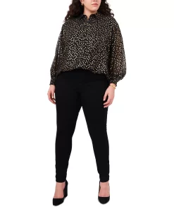 Vince Camuto Plus Size Foil-Dot Tunic -CeCe cloth-shop 20432008 fpx