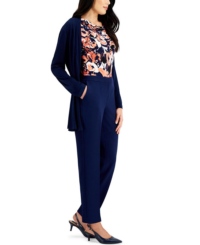 Kasper Slim Straight-Leg Pants 4 Kasper Slim Straight-Leg Pants - Image 4