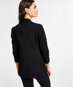 Alternative view of Bar III Women's Compression Shawl-Collar 3/4-Sleeve Blazer, Created For Macy's