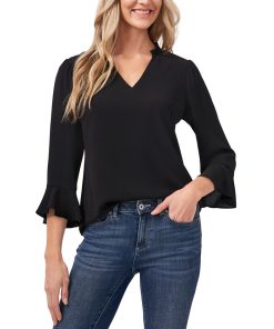 CeCe Ruffle-Sleeve Top